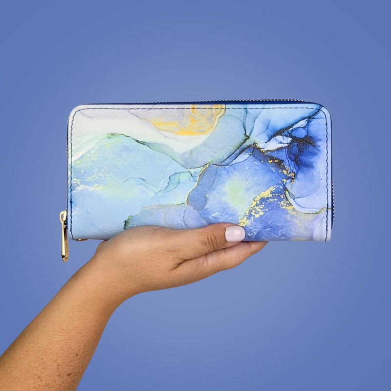 Blue Marble Bifold Wallet