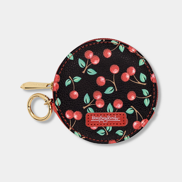 Mary Engelbreit Cherries Round Zipper Case
