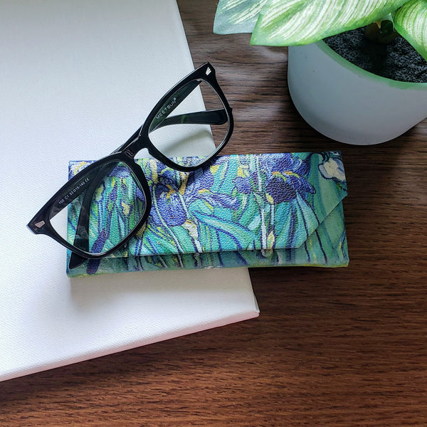Van Gogh Irises Foldable Eyeglass Case