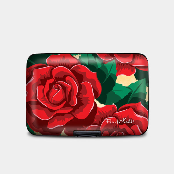 Frida Kahlo Rose RFID Armored Wallet