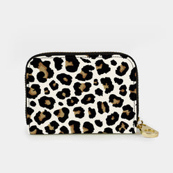 Cheetah Print RFID Zipper Wallet