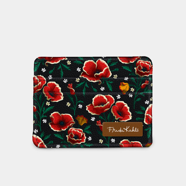 Frida Kahlo Poppies RFID Slim Wallet