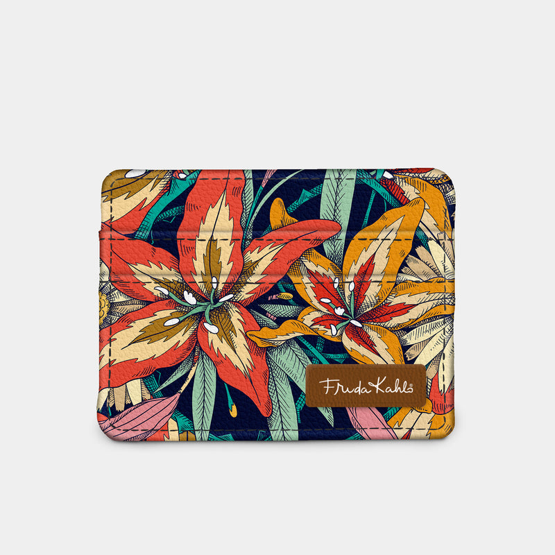 Frida Kahlo Tiger Lilies RFID Slim Wallet