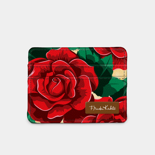 Frida Kahlo Rose RFID Slim Wallet