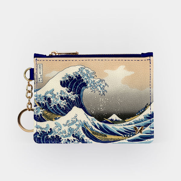 Hokusai The Great Wave RFID Keychain Wallet