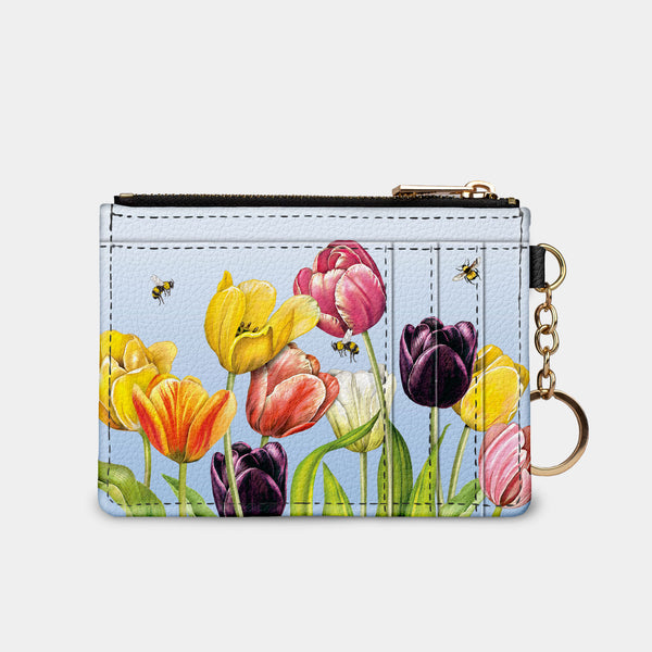 Mary Lake Thompson Tulips RFID Keychain Wallet