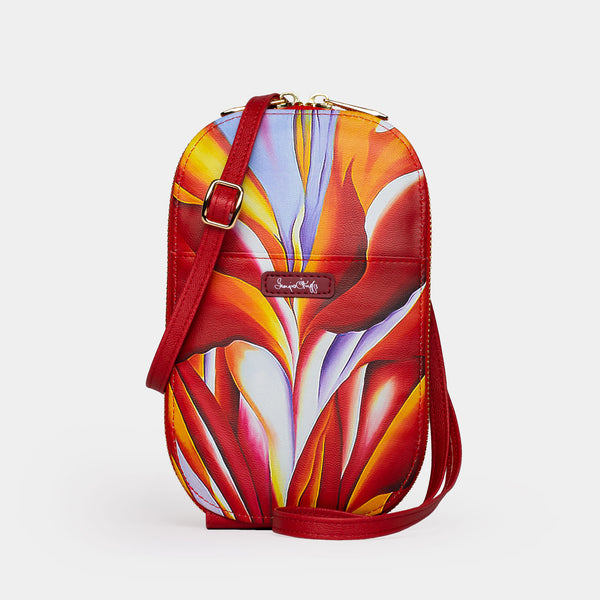 Georgia O'Keeffe Red Canna Crossbody Bag
