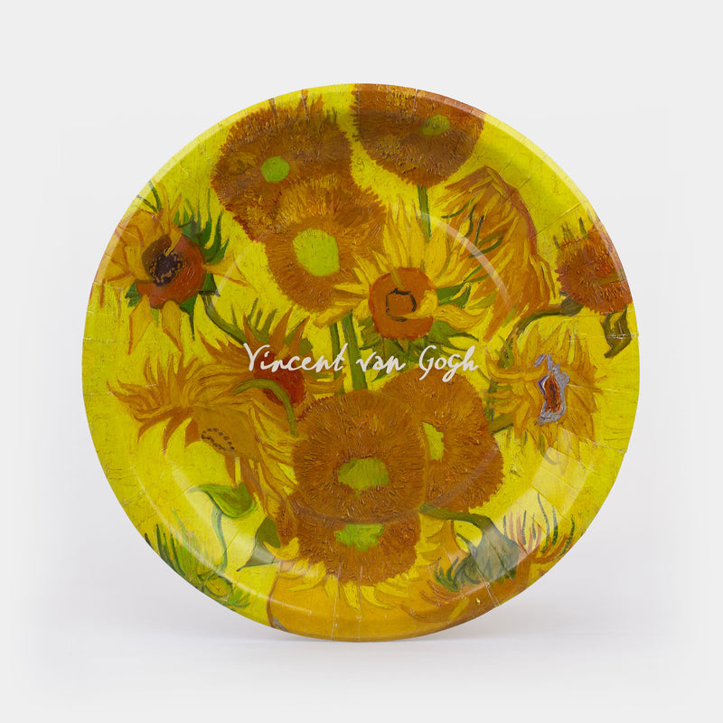 Van Gogh - Sunflowers Paper Plates 10.5" - 8ct